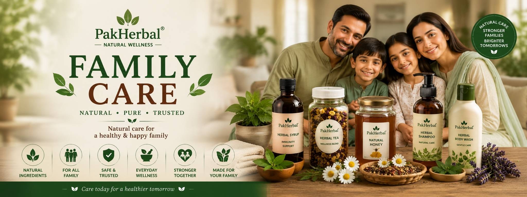 Natural family care products for balanced everyday wellness