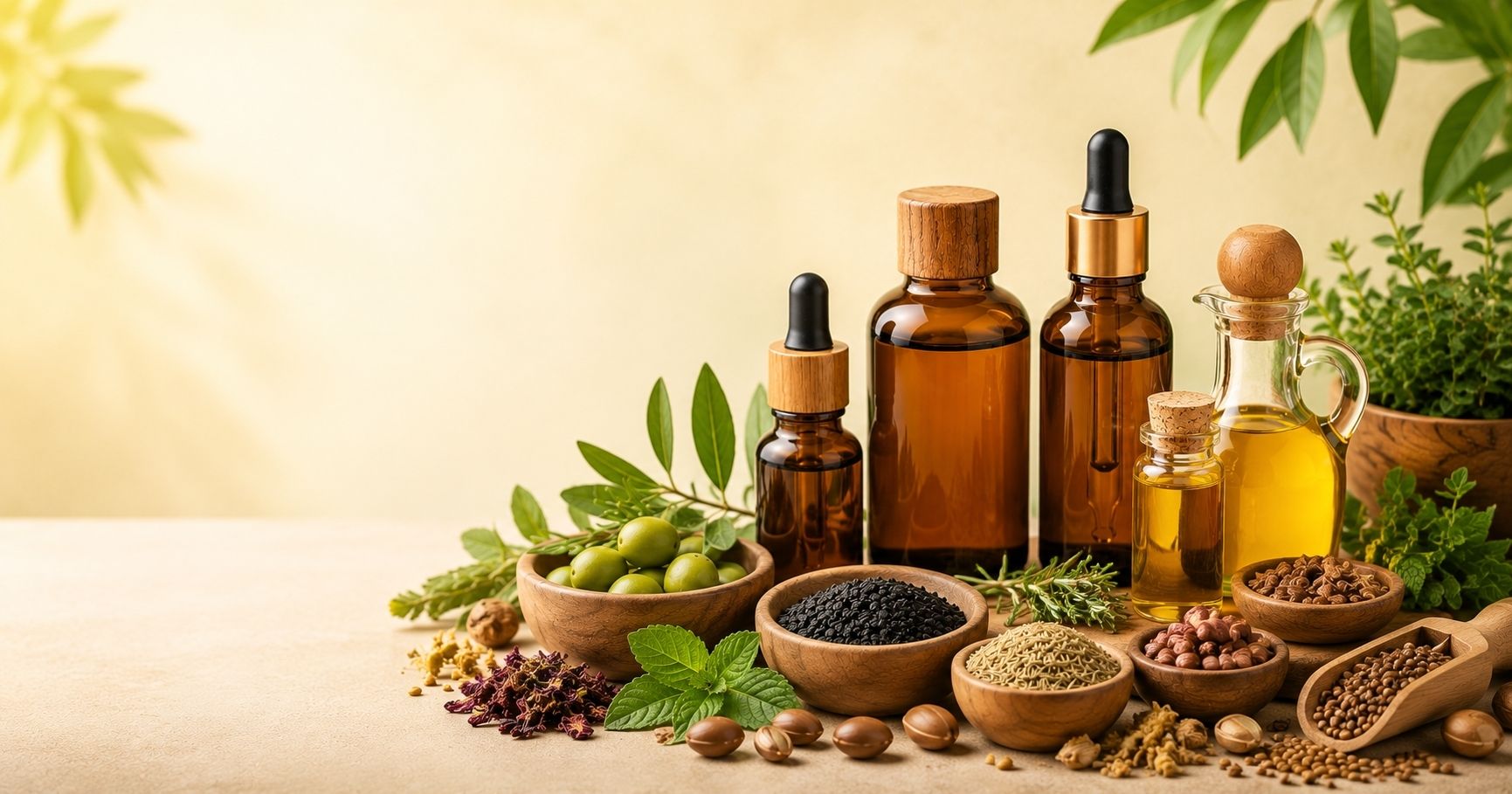 Natural herbal oils and botanical ingredients from PakHerbal